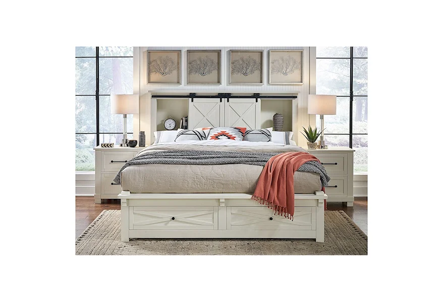 Sun Valley SUV California King Bed with Footboard Storage by AAmerica at Esprit Decor Home Furnishings